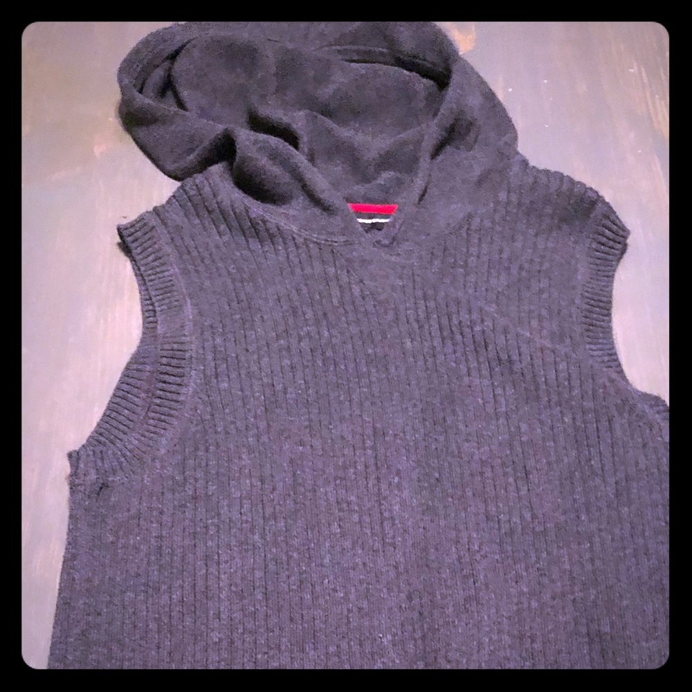 Express Design Studio Mens Formal Hooded Vest Med